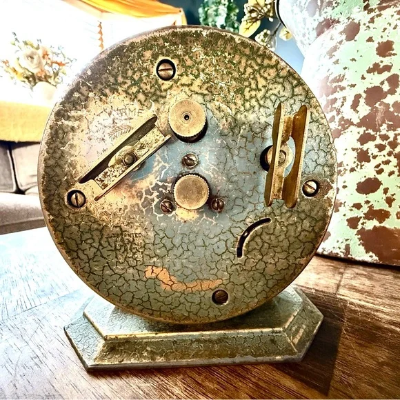 RARE, vintage, Westclox Big Ben Style 2 Blue Crackle Non Luminous Alarm Clock - Picture 2 of 7